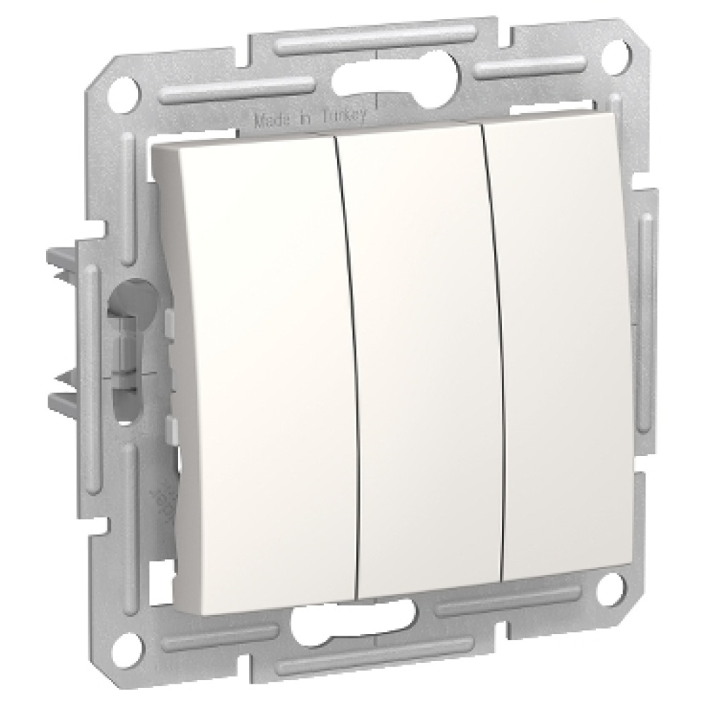 Вимикач триклавішний Schneider Electric Sedna слонова кістка SDN0300623